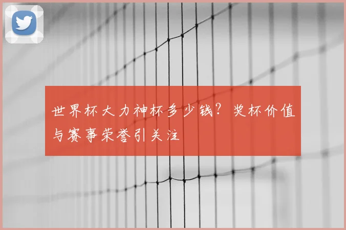 世界杯大力神杯多少钱?奖杯价值与赛事荣誉引关注