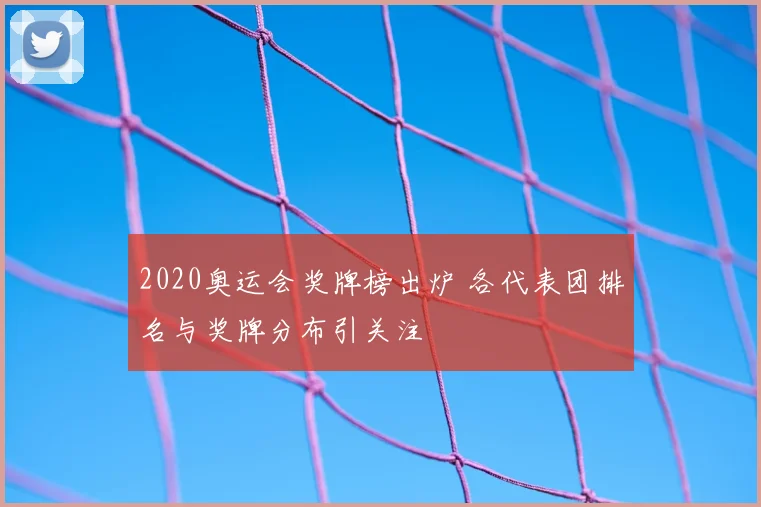 2020奥运会奖牌榜出炉 各代表团排名与奖牌分布引关注